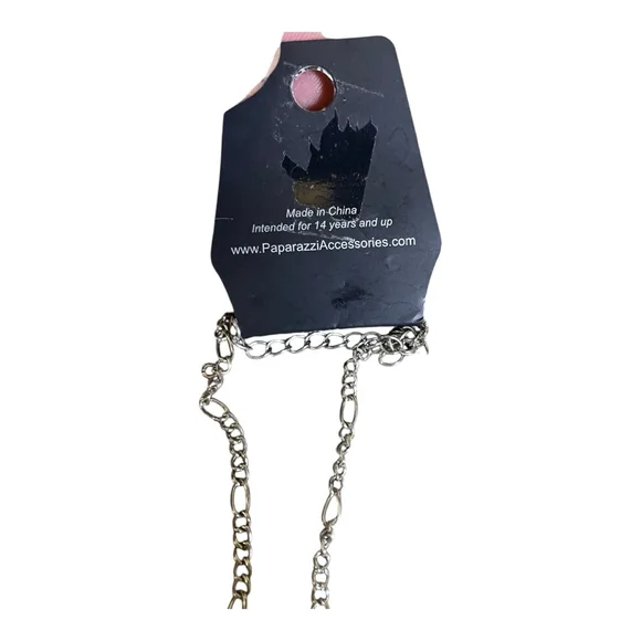 Paparazzi Necklace Silver Pink Light Blue White Accessories Compete your Look - Picture 8 of 10